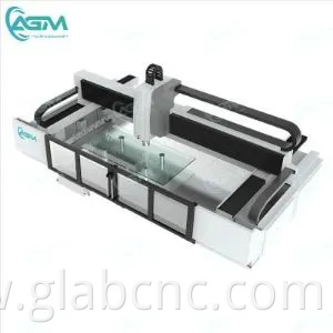 AGM Upgraded Technology Horizontal CNC Glass Working Machine Three Axis Machining